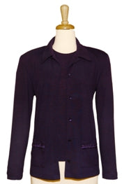 Two Piece Purple Sweater Knit Set