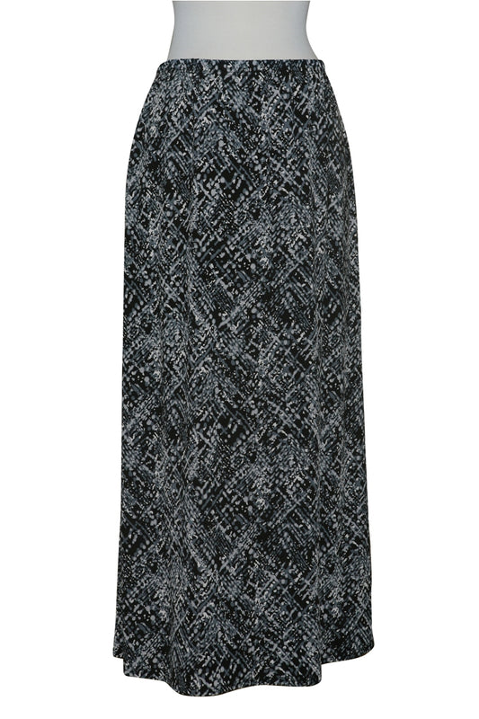 Black, Grey & White Matchbox Microfiber Skirt