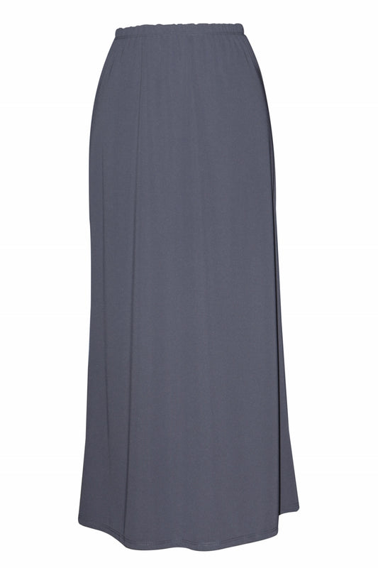Eight Panel Navy Matte Jersey Skirt